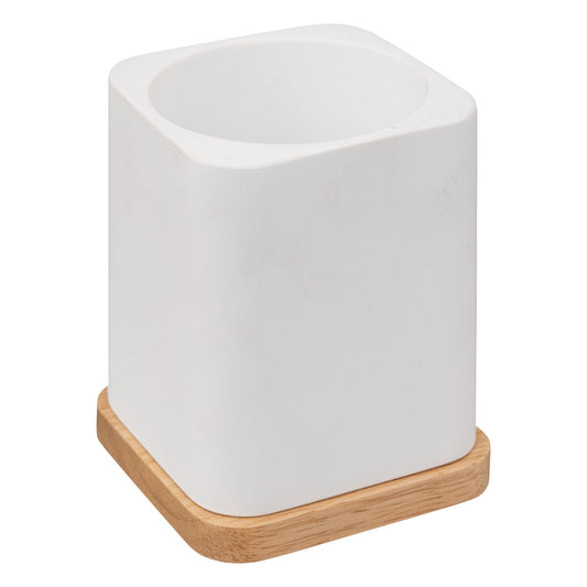 Brosse WC Naturéo résine blanc