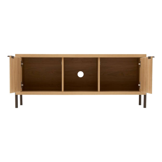 Meuble TV Alvo long 122,5 cm MDF naturel