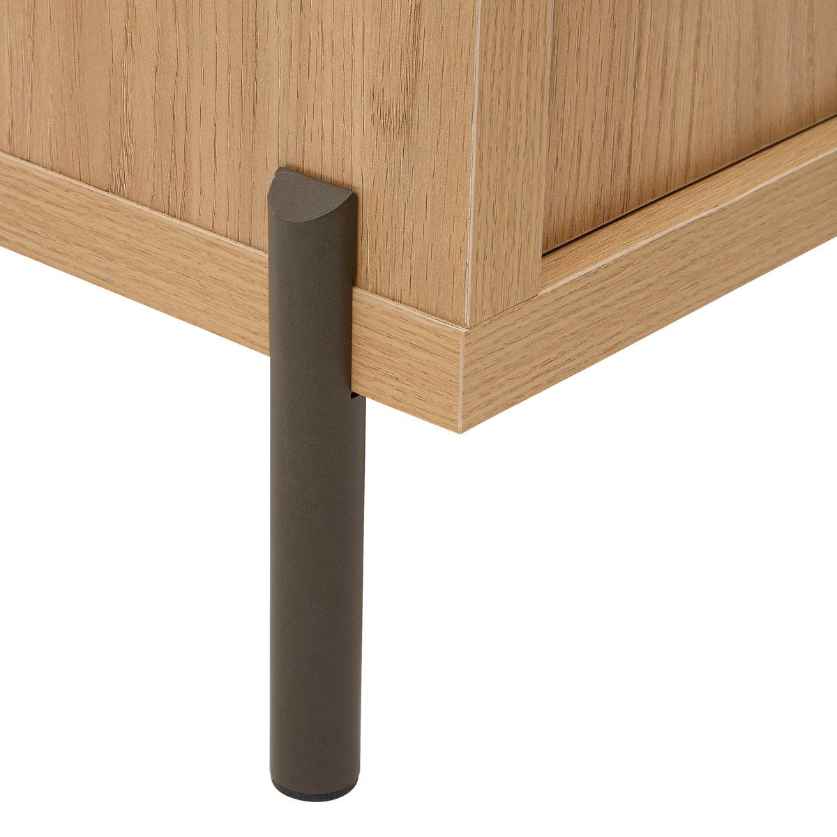 Meuble TV Alvo long 122,5 cm MDF naturel