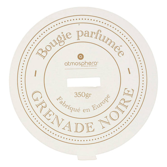 Bougie parfumée Marco 350 g pot céramique grenade noire