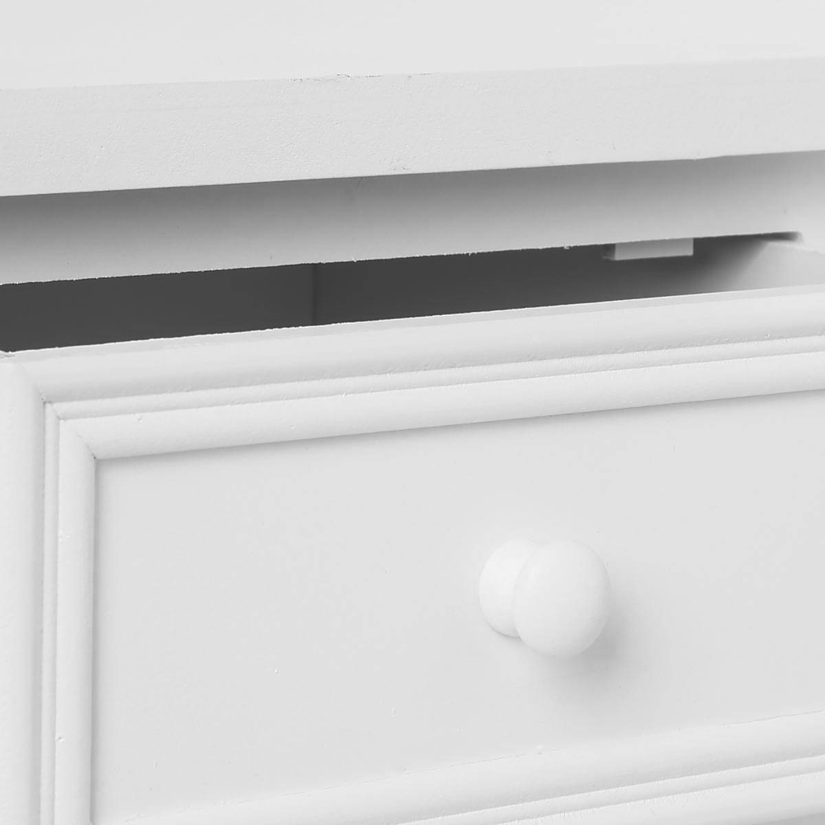 Console 2 tiroirs Charme blanc