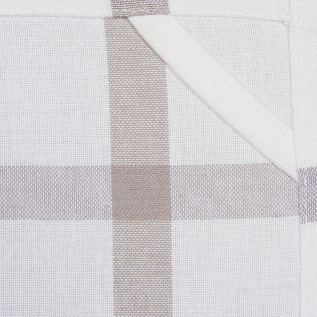 Lot de 2 torchons tradi 45 x 70 cm gris