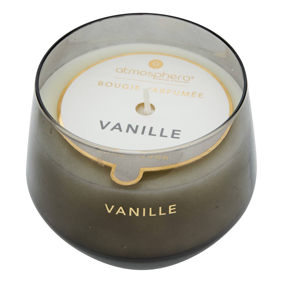 Bougie parfumée Glowy 300 g pot verre vanille