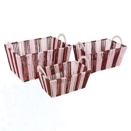 Cagette papier Chéri x3 rouge grenat
