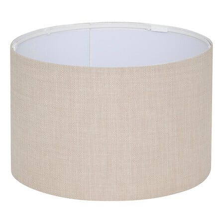 Abat-jour cylindrique 30cm en lin beige - accessoire luminaire pack mobilier LMNP