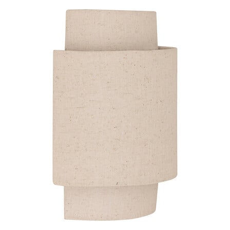 Applique H. 27 cm en métal beige