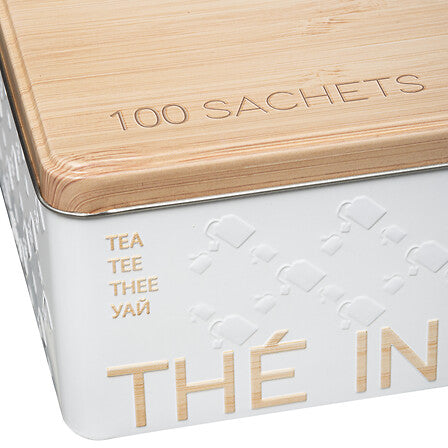 Boîte à thé et infusion Fer Blanc