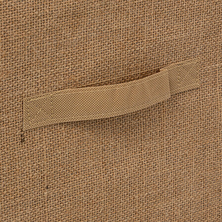 Boîte de rangement 31 x 31 cm en toile de jute