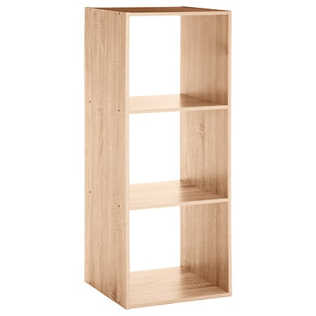 Étagère 3 cases naturel