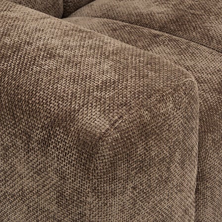 Canapé fixe 3 places marron L. 212 x P. 97 x H. 76 cm