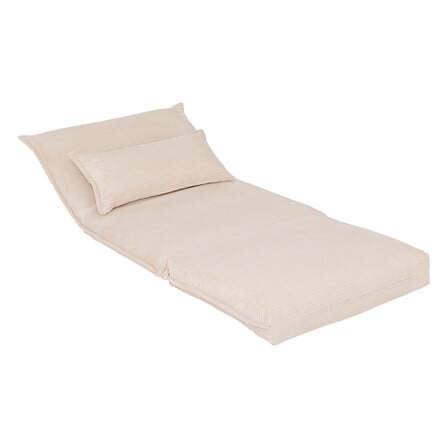 Chauffeuse coton côtelé ivoire