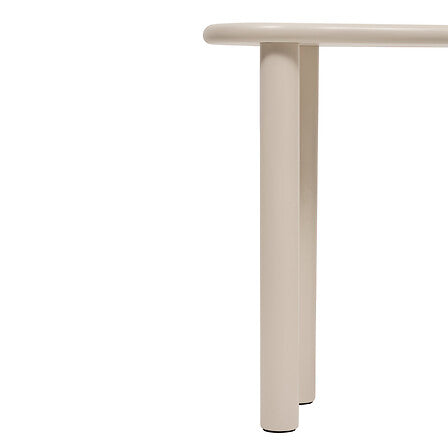 Console Olao L. 100 x P. 40 x H. 80 cm pin et MDF ivoire