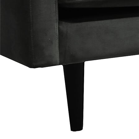 Canapé fixe velours kaki