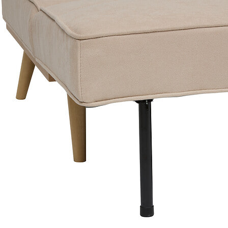 Canapé clic-clac 3 places beige