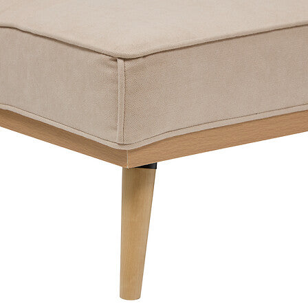 Canapé clic-clac 3 places beige