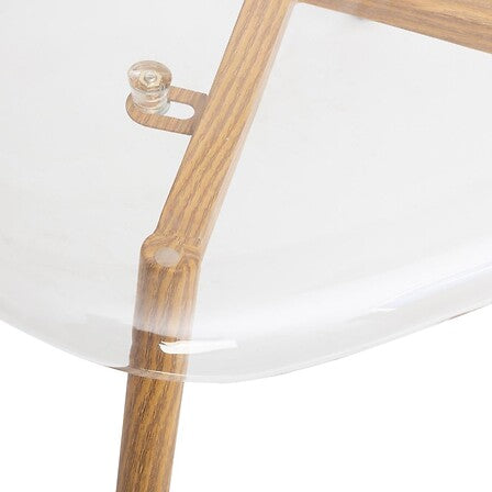 Chaise PET transparente L. 47 x P. 53 x H. 83 cm