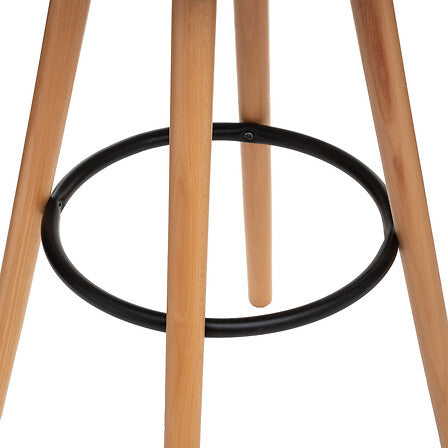 Chaise de bar PP noir L. 42,5 x P. 39,5 x H. 91,5 cm