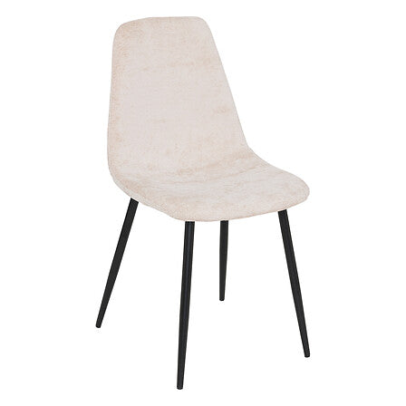 Chaise chenille beige