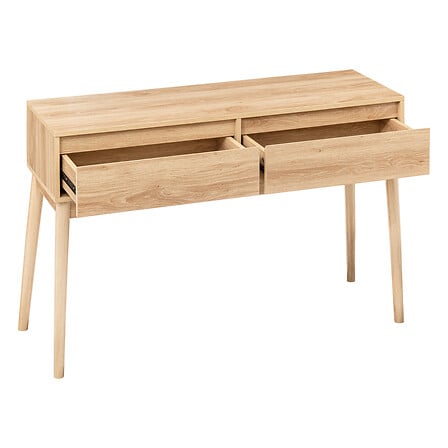 Console 2 tiroirs – Beige, design naturel et pratique