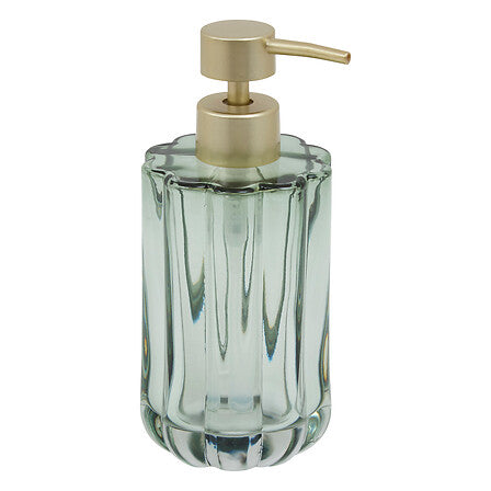 Distributeur de savon Florea D. 7,7 x H. 18 cm verre vert