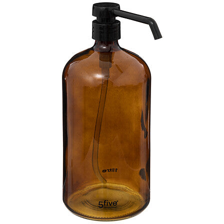 Distributeur de savon 1 L en verre marron