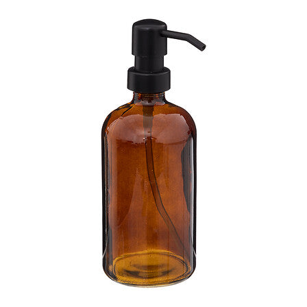Distributeur de savon 450 ml en verre marron
