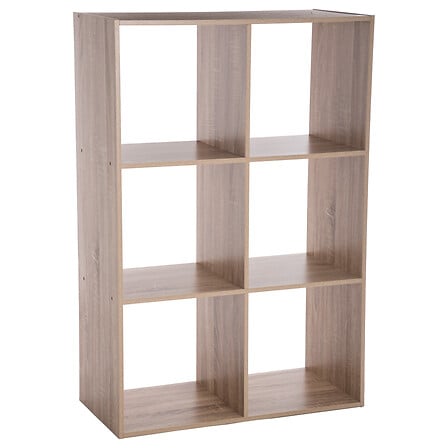 Étagère 6 cases bois