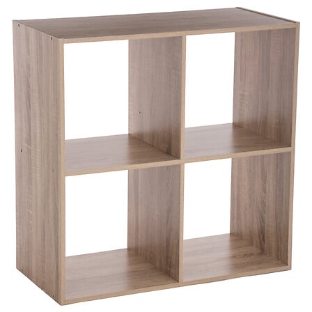 Étagère 4 cases bois