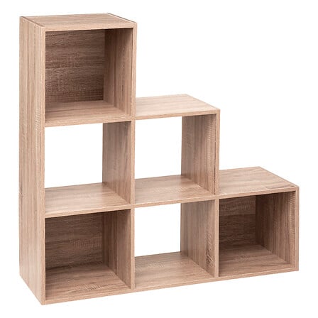 Étagère escalier bois