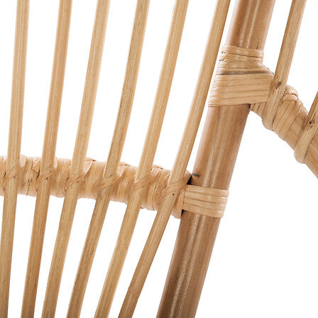 Fauteuil rotin et acier