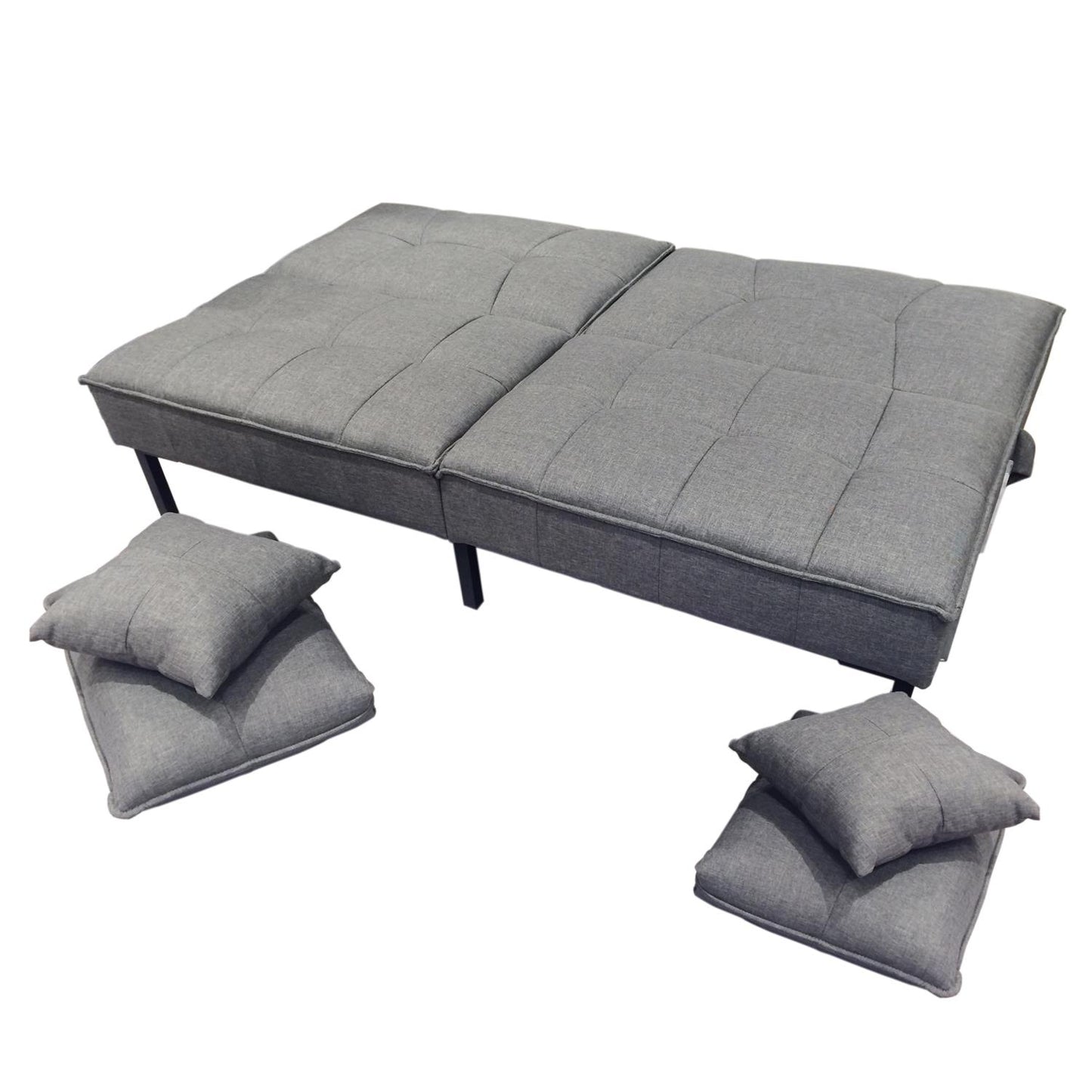 Canapé convertible gris