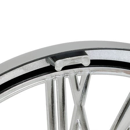Horloge avec mécanisme diam 40 cm métal chromé