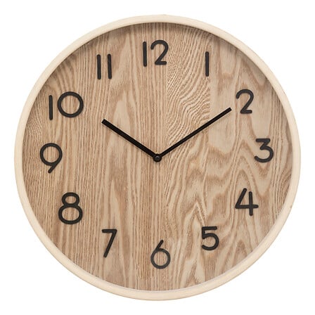Horloge Ivana diam 38 cm bois naturel