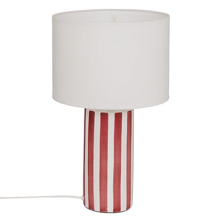 Lampe Frida D. 28 x H. 47 cm rouge grenat