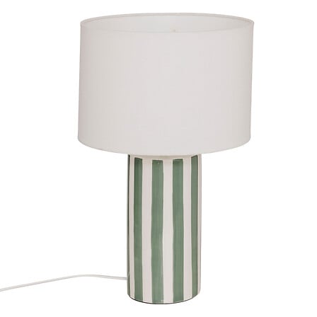 Lampe Frida D. 28 x H. 47 cm rouge vert olive