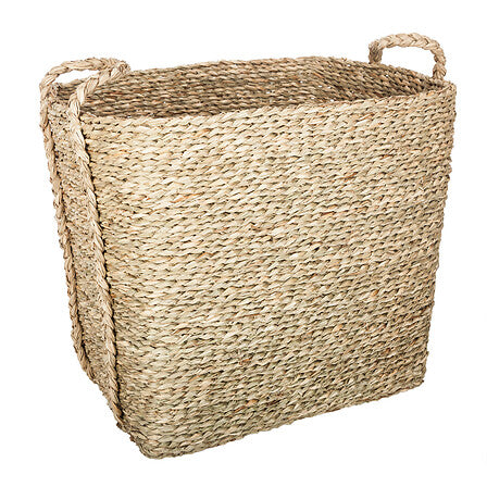 Lot de 3 paniers rectangles Kilian grand modèle roseau naturel