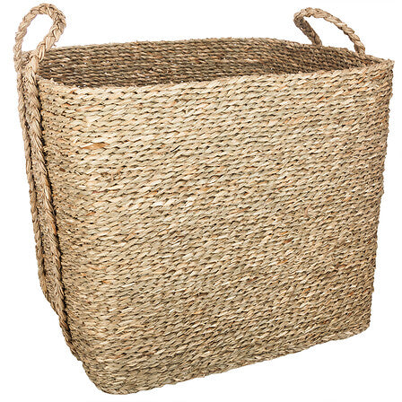 Lot de 3 paniers rectangles Kilian grand modèle roseau naturel