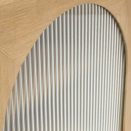 Meuble TV 2 portes et 1 étagère Lousada L. 160 x P. 40 x H. 55 cm