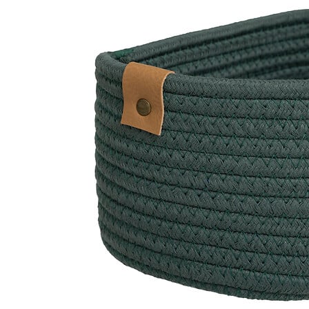 Lot de 3 paniers vert ficus