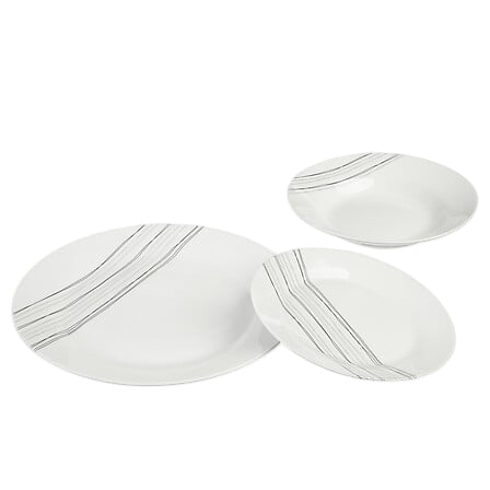 Service vaisselle 18 pièces en porcelaine