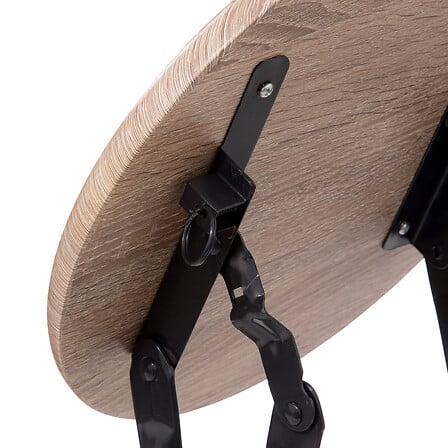 Tabouret pliant MDF et acier