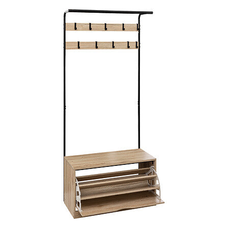 Vestiaire avec range-chaussures et patères