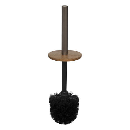 Brosse WC – Marbre, bois d’acacia et métal brossé
