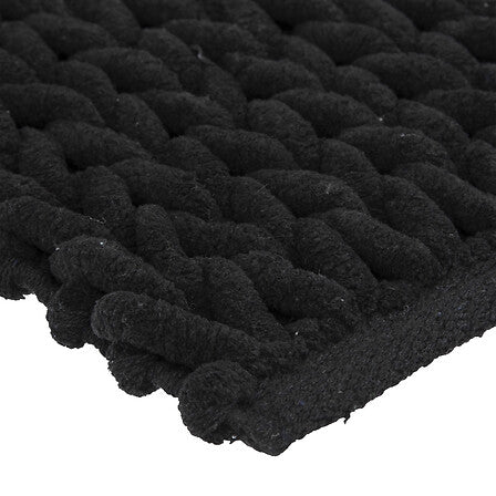 Tapis de bain épais 50 x 75 cm noir