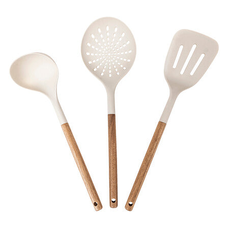 Lot de 3 ustensiles acacia et PBT