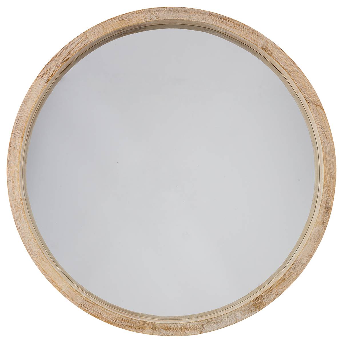 Miroir rond Olav bois naturel Ø 52 cm