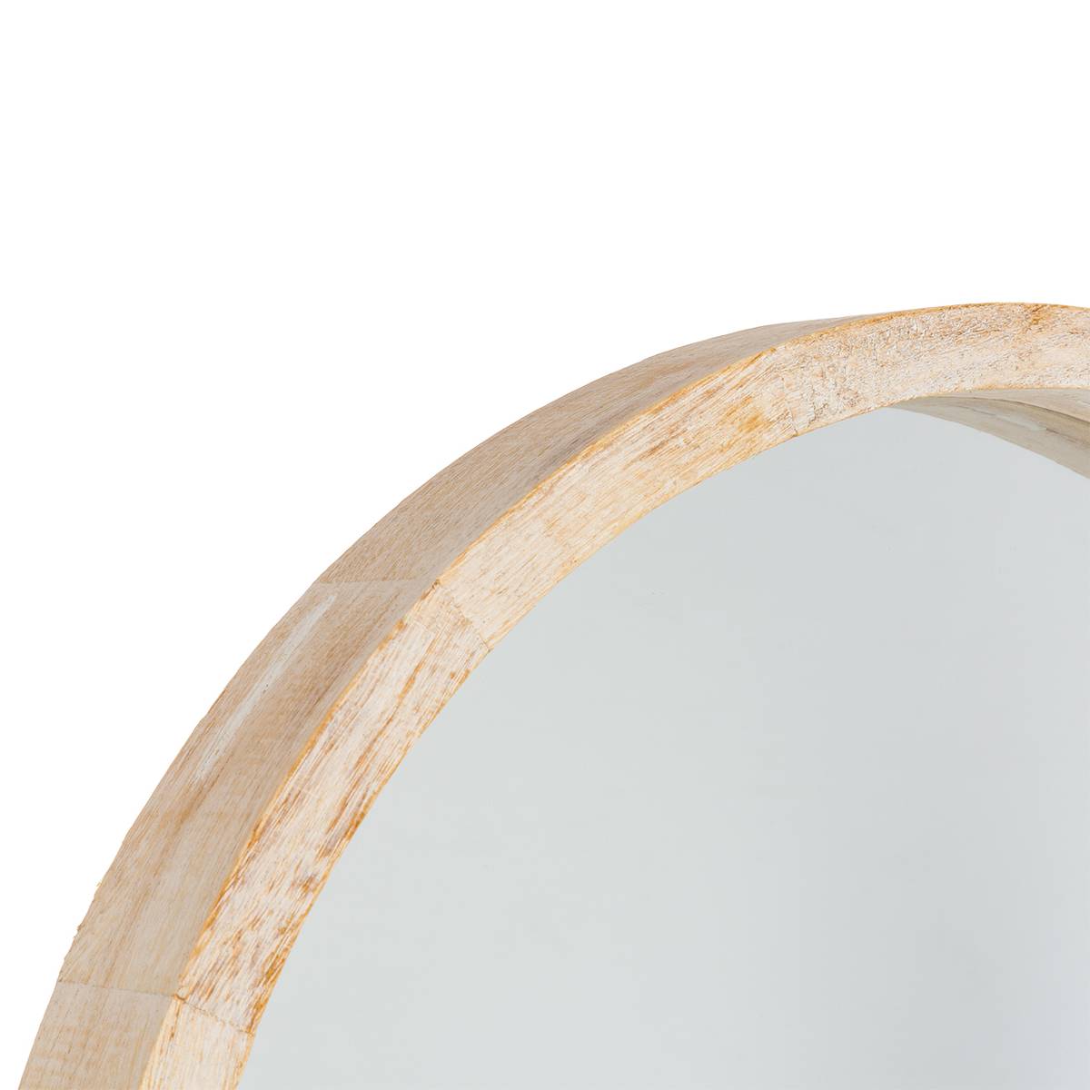 Miroir rond Olav bois naturel Ø 52 cm