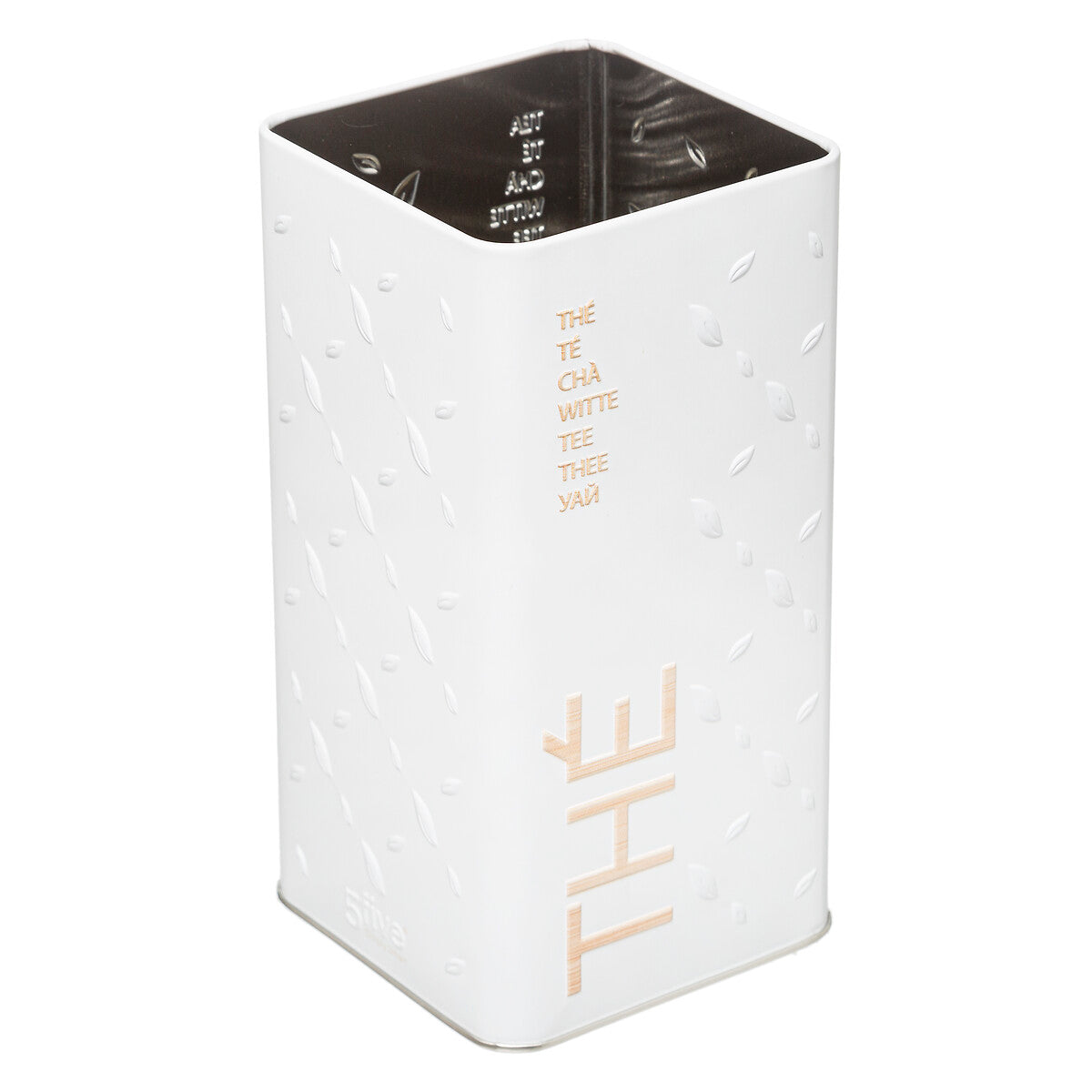 Boîte à thé vrac Scandi Edition en métal relief