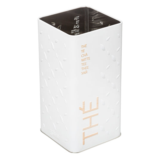 Boîte à thé vrac Scandi Edition en métal relief