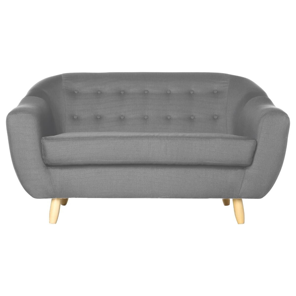 Canapé 2 places Retro gris
